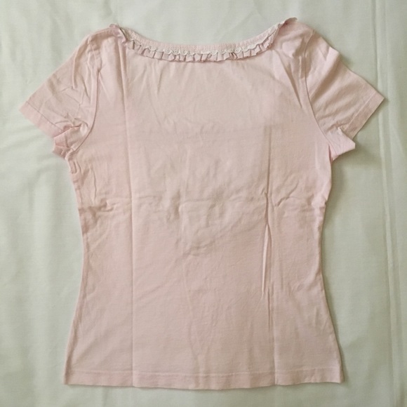 Pink t-shirt with embroidered details - Picture 2 of 4